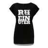 Rheinufer Inkpress Rolled Sleeve Tunika T-Shirt Damen - S / Schwarz / Köln