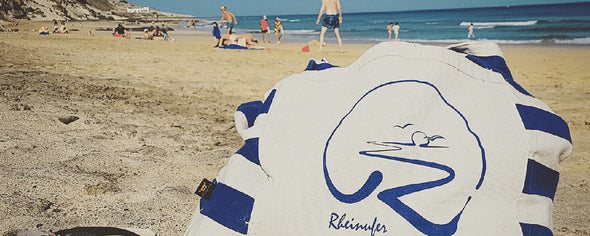 Rheinufer Strandtasche am Strand