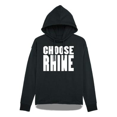 Choose Rhine Hoodie Damen mit Raw Edge Saum - XS / Schwarz