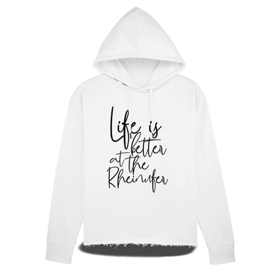 Life is better at the Rheinufer Hoodie Damen