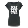 Rheinufer Inkpress Rolled Sleeve Tunika T-Shirt Damen - S / Kohlegrau / All Cities