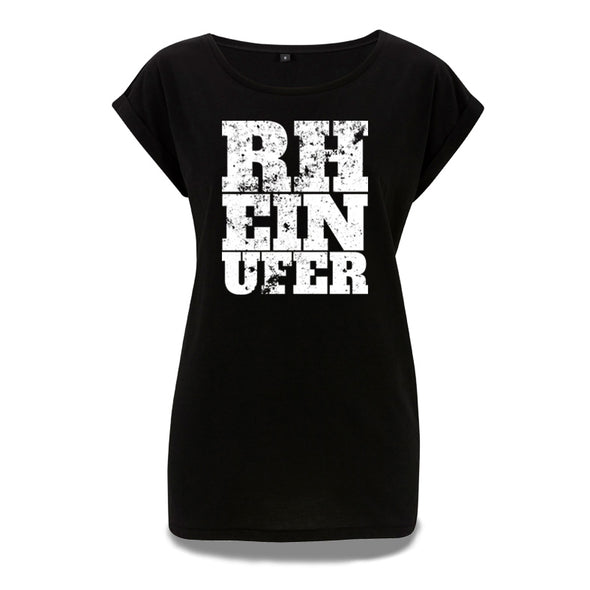 Rheinufer Inkpress Rolled Sleeve Tunika T-Shirt Damen - S / Schwarz / All Cities