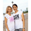 Rheinufer City T-Shirt mit Städtecode Damen - 