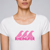 Rheinufer mit Welle T-Shirt Damen - 