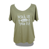 Beach Up Shirt mit Fledermaus-Ärmel Damen - XS / Khaki