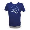 Rheinufer Logo T-Shirt mit Slubgarn Herren - S / Blau